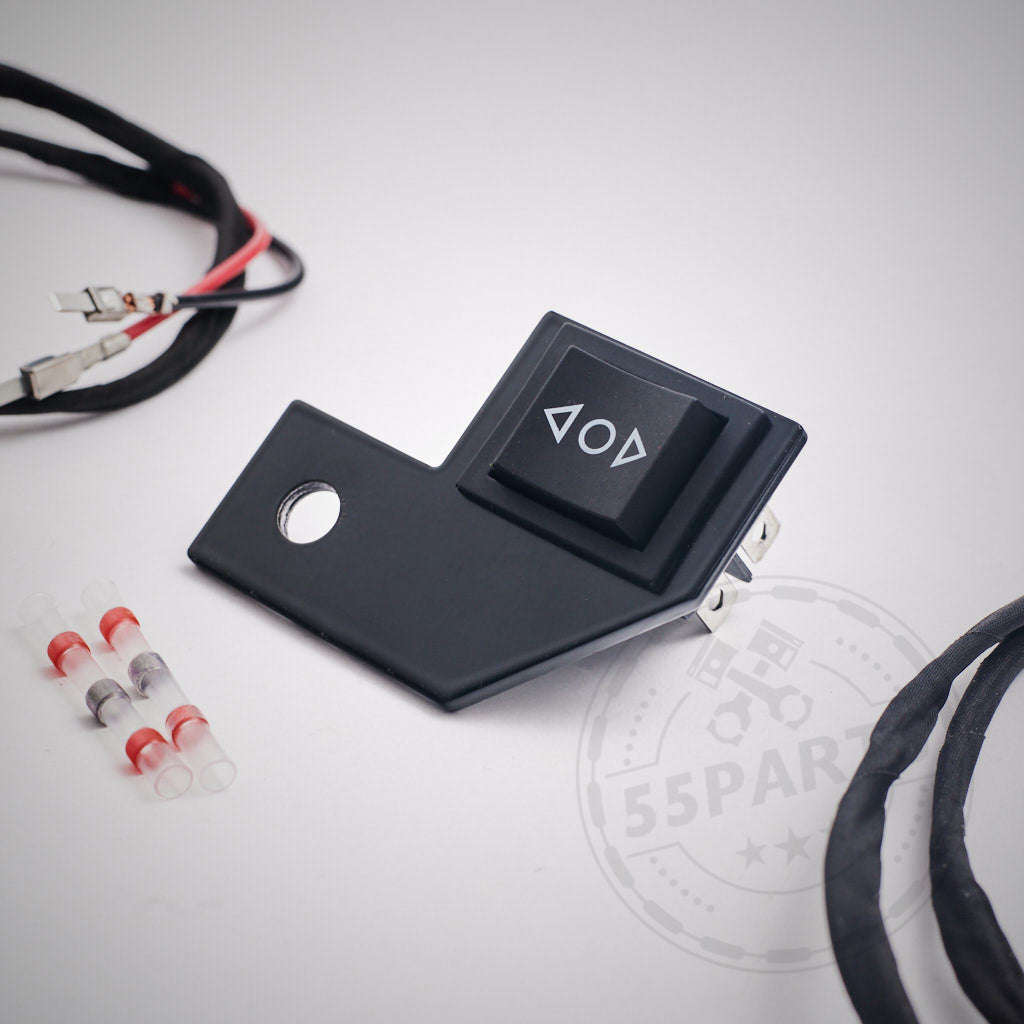 55Parts Exclusive Erweiterungskit für Stahl Seitenadapter mit Recaro Pole Position, passend für elektronische BMW Laufschienen – ideal zur Anpassung und Aufrüstung Ihres Fahrzeugs.